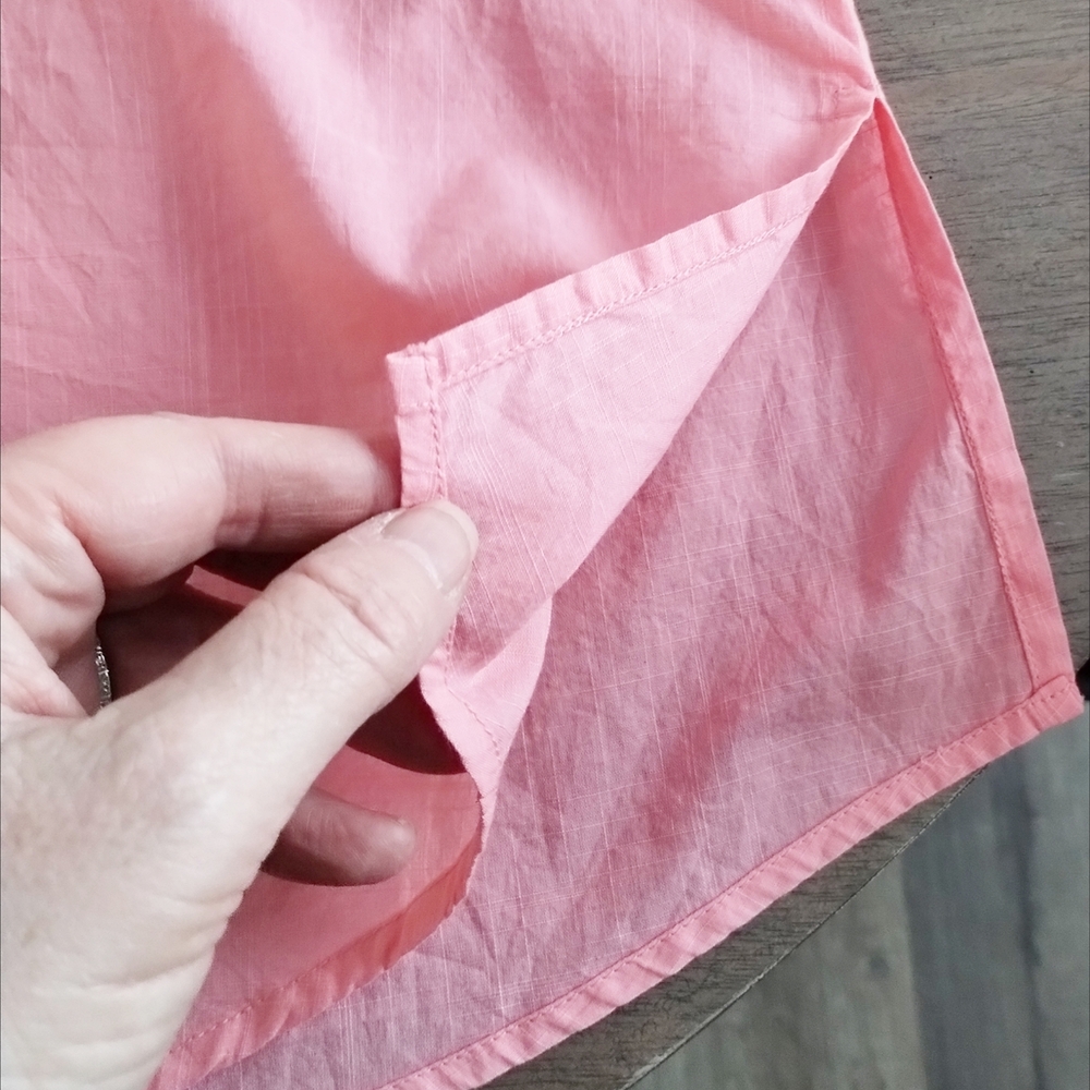 Vineyard Vines Pink Split-Neck Tunic Top - Picture 6 of 8